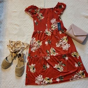 Summer time red dress